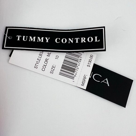 LA Blanca Sunset Shores One-Shoulder Strappy One-Piece Swimsuit Tummy Control Si - Picture 7 of 10